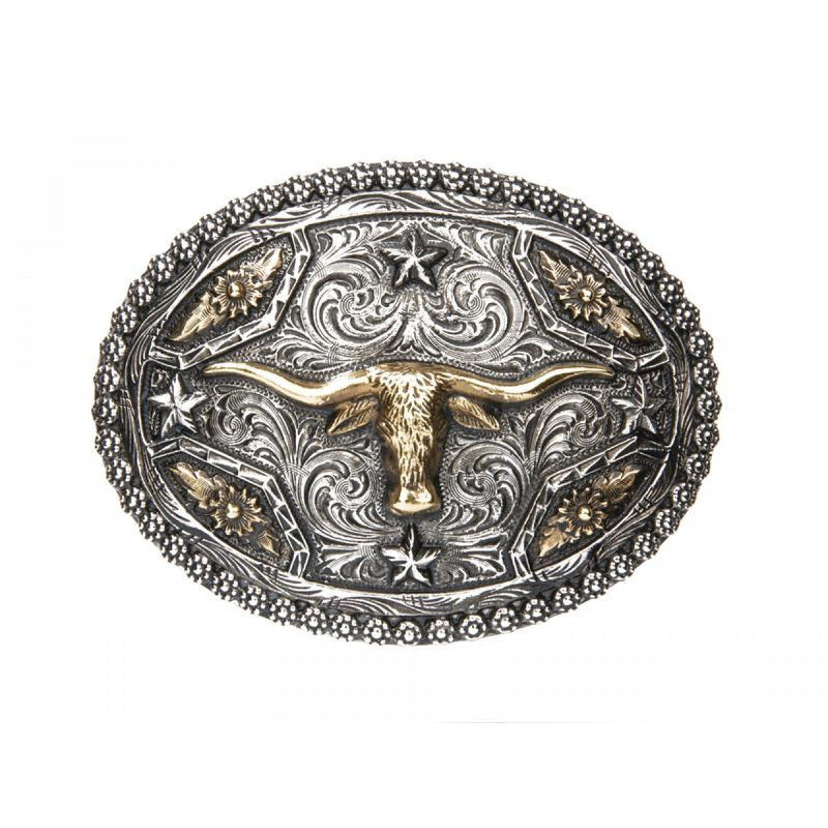 Boucle Ceinture Long Horn Ovale