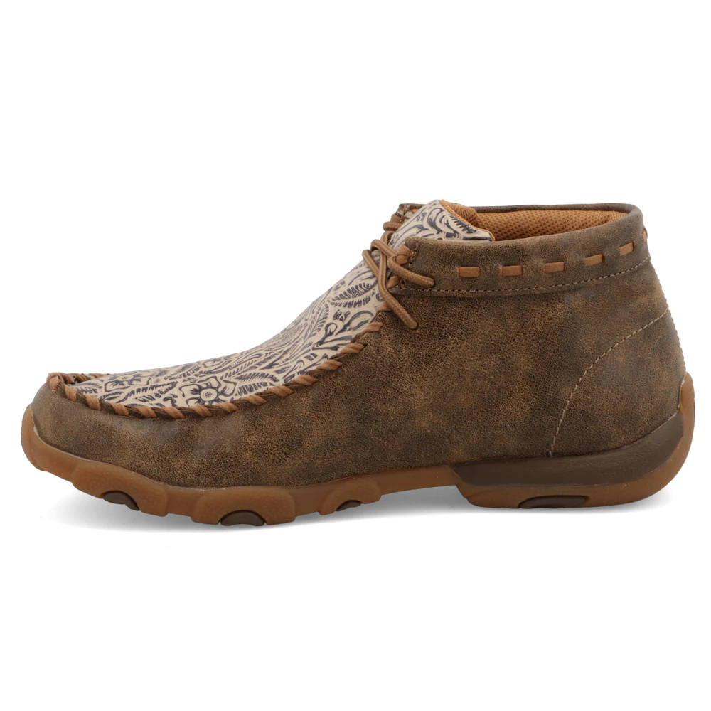 Mocassin Femme à Motif de Cuir Travaillé