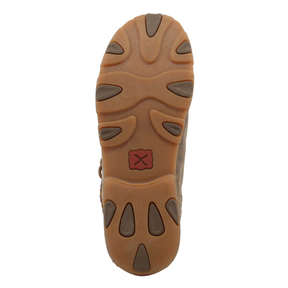 Mocassin Femme à Motif de Cuir Travaillé