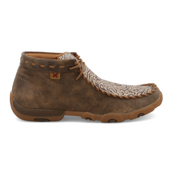 Mocassin Femme à Motif de Cuir Travaillé