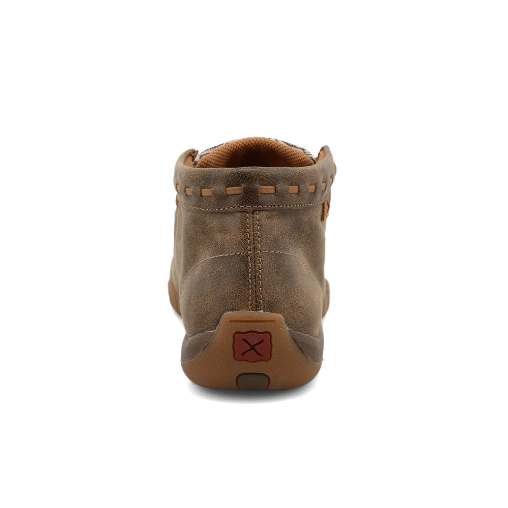 Mocassin Femme à Motif de Cuir Travaillé
