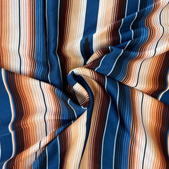 Deluxe Wild Rag - Navy Blue Serape